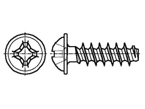 Screw; button; Phillips; for plastic; BOSSARD, B3X8/BN13578, B3X10/BN13578, B3X12/BN13578 |EN|