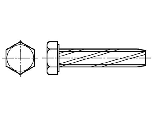 Screw; hexagonal; self-forming thread, B5X10/BN1221, B5X12/BN1221, B5X16/BN1221, B5X20/BN1221 |EN|