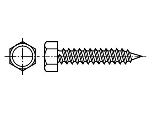Screw; hexagonal; BOSSARD; Spanner size - inch: 3/8, B6.5X19/BN6027, B6.5X32/BN6027 |EN|