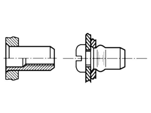 Rivet nuts with countersunk head, B4/3.5/BN4577, B4/5/BN4577, B5/4/BN4577, B5/6.5/BN4577 |EN|