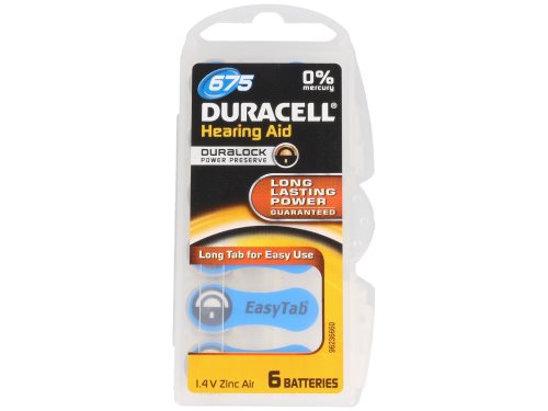 Duracell Hearing aid batteries, BAT-DR10ET/6, BAT-DR13ET/6, BAT-DR312ET/6, BAT-DR675ET/6 |EN|