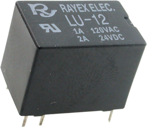 Relay: electromagnetic; subminiature; Recoy/RAYEX ELECTRONICS, LU-12, LU-24, LUZ-5, LUZ-12 |EN|