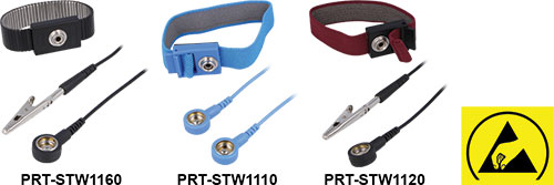 Bracelet pour la main; ESD; STATICTEC, PRT-STW1100, PRT-STW1110, PRT-STW1120, PRT-STW1130 |FR|