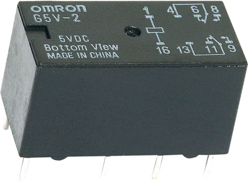 Relay: electromagnetic; miniature; OMRON Electronic Components, G5V2-4.5, G5V2-5, G5V2-9 |EN|