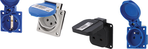 Socket; AC supply; for panel mounting; PCE, 1020-0S, 1020-5S, 1040-0B, 1040-0BS, 1040-0S |EN|