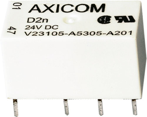 Relay: electromagnetic; miniature; TE Connectivity, D2N05-167, D2N12-960, D2N24-3480, D2N05-125 |EN|
