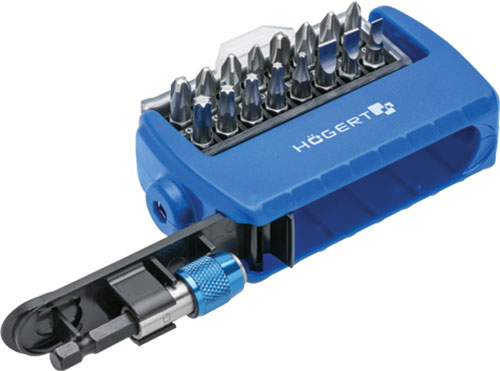 Screwdriver bits; 17pcs.; HÖGERT TECHNIK, HT1S401 |EN|