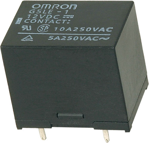 Relé: electromagnético; miniatura; OMRON Electronic Components, G5LE-1-5, G5LE-1-6, G5LE-1-12 |ES|
