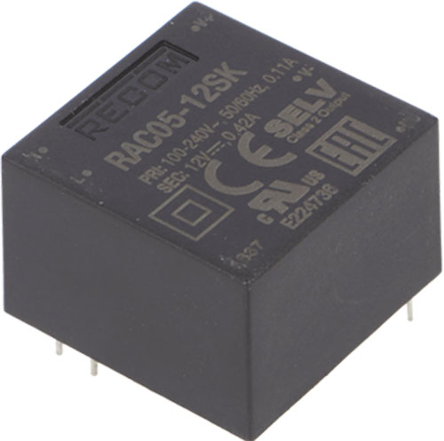 Converter: AC/DC; RECOM, RAC01-05SC, RAC01-05SGA, RAC01-05SGB, RAC01-09SC, RAC01-12SC |EN|