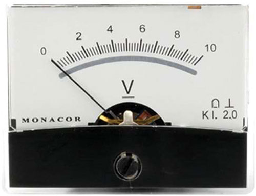 Voltmeter; analogue, mounting; MONACOR, PM-2/30V, PM-2/10V, PM-2/15V |EN|