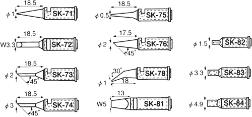 Lödspets; Munstycke; till gaslödkolv; ENGINEER, FUT.SK-71, FUT.SK-72, FUT.SK-73, FUT.SK-74 |SV|