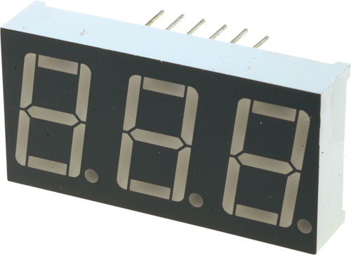 Lucky Light triple LED displays, KW3-281AGA, KW3-281AVA, KW3-281CGA, KW3-281CVA, KW3-304AGA |EN|
