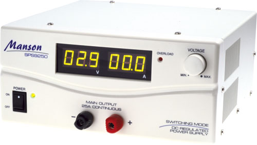 Typ laboratorního napájecího zdroje: laboratorní, SPS-9250, SPS-9400 |CS|