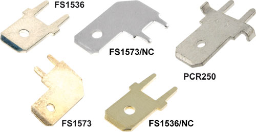 6,3 mm PCB male tab terminals, FS1536, FS1573, PCR250, FS1536/NC ...