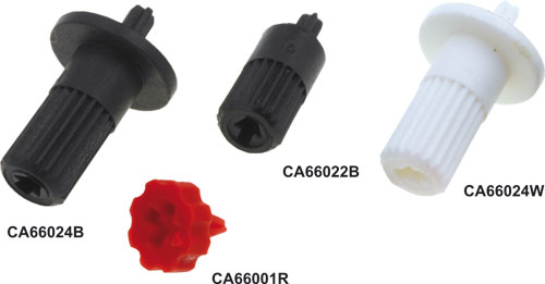 Knobs for CA6 series trimmers, CA66001R, CA66022B, CA66024B, CA66024W, CA66030G, CA66022R |EN|