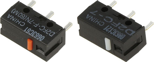 Microswitch SNAP ACTION; OMRON Electronic Components; Series: D2FC, D2FC-7, D2FC-F-7N-20M |EN|