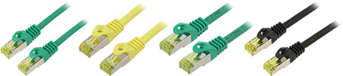 Cable: patch cord; S/FTP; Cat 6a; LANBERG, PCF6A-10CU-0025-B, PCF6A-10CU-0025-BK |EN|