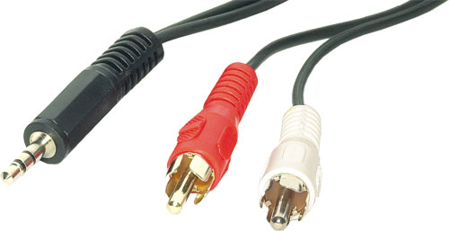 JACK plug - RCA plug leads, CABLE-458HQ/0.5, CABLE-458/0.5WH, CABLE-458/0.5, CABLE-458HQ/1 |EN|