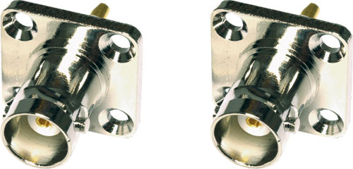 Panel mounting BNC sockets with holders, BNC-126, BNC-204, 1-1337499-0, 1058014-1, 5413631-1 |EN|