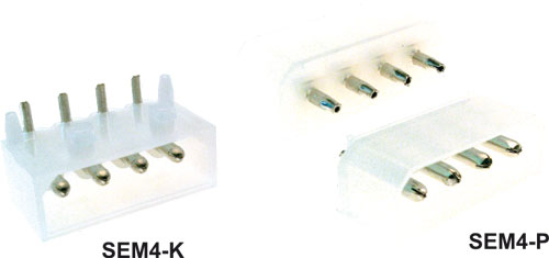 Socluri alimentare pas 5,08 mm pt. PCB, SEM4-P, SEM4-K |RO|