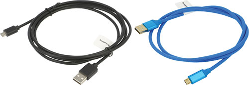 Cable: USB - USB; USB 2.0; Quick Charge 3.0; LANBERG, CA-USBM20CU-0010BK, CA-USBM20CU-0010BL |EN|