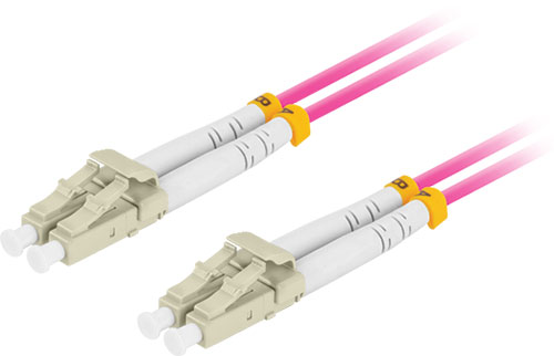 Cable: fiber patch cord; LC/UPC; duplex; LANBERG, FO-LULUMD41-0005VT, FO-LULUMD41-0010VT |EN|
