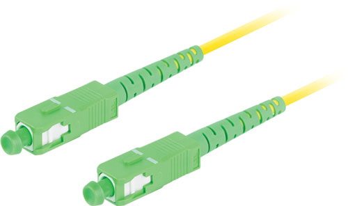 Cable: fiber patch cord; SC/APC; simplex; LANBERG, FO-SASASS11-0005YE, FO-SASASS11-0010YE |EN|