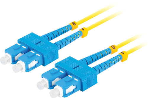 Cable: fiber patch cord; SC/UPC; duplex; LANBERG, FO-SUSUSD11-0020YE, FO-SUSUSD11-0050YE |EN|