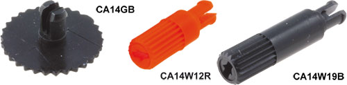 Knobs for CA14 series trimmers, CA14GB, CA14GR, CA14W12B, CA14W12R, CA14W19B, CA14W19R |EN|
