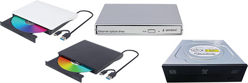Gembird external DVD drives, DVD-USB-02-SV, DVD-USB-03, DVD-USB-03-BW, DVD-USB-04, DVD-SATA-01 |EN|