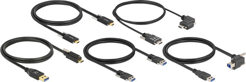 Kabel: USB - USB; przykręcany; DELOCK, DELOCK-80482, DELOCK-80481, DELOCK-83211, DELOCK-83212 |PL|