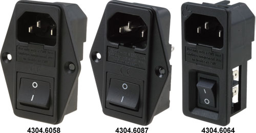 Conector: alimentare AC; Producător: SCHURTER, 4304.4001, 4304.4002, 4304.4003, 4304.4004 |RO|