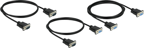 Cable: D-Sub - D-Sub; RS232; DELOCK, DELOCK-84077, DELOCK-84169, DELOCK-84250, DELOCK-87835 |EN|