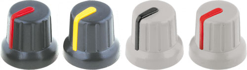 Miniature knobs, GMN-4GY, GMN-4RD, GMN-4YL, GMN-4SBK, GMN-4SRD, GMN-4SYL |EN|