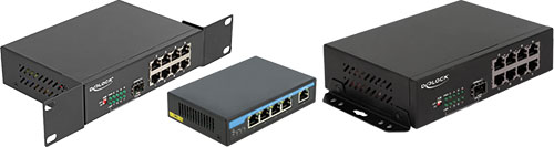 Switch Ethernet; Gigabit Ethernet; DELOCK, DELOCK-87704, DELOCK-87708, DELOCK-87764 |ES|