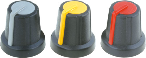 Bicolour miniature knobs, GMN-2RD, GMN-2GY, GMN-2YL, GMN-2GR-D, GMN-2GR-D-355C |EN|