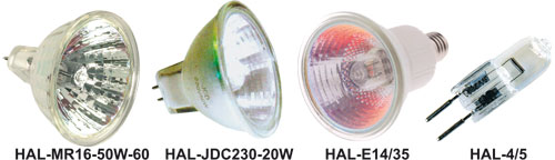 Halogen lamps, HAL-MR11-10W-30, HAL-MR11-20W-30, HAL-MR16-20W-38, HAL-MR16-35W-38 |EN|