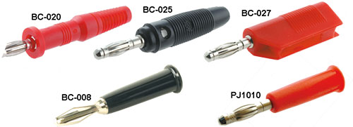 Plug; 4mm banana, BC-020/B, BC-020/R, BC-025/B, BC-025/R, BC-027/B, BC-027/R, BC-001/B |EN|
