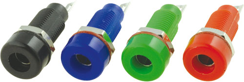 Socket; 4mm banana; SCI, R1-22-B, R1-22-R, R1-22-G, R1-22-U, R1-22-O |EN|
