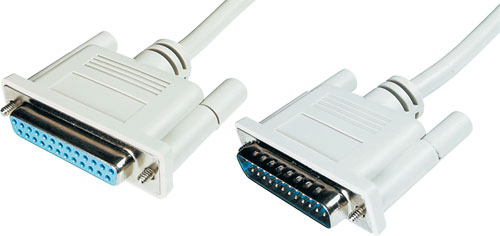 D-Sub 25P/25P connecting cables, plug-socket type, CAB-25GW/2, CAB-25GW/3, CAB-25GW/5 |EN|