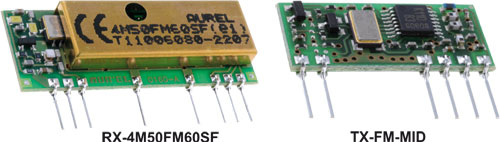 Emetteurs RF, AUREL, TX-SAW433S/Z, TX-SAW-MID-5V, TX-4M10HA, TX-SAW-MID-3V/CS, TX-8LAVSA05 |FR|