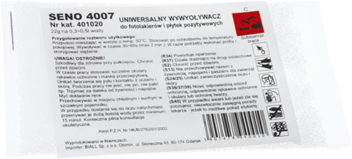 Universal photoresists developer, SENO-4007 |EN|