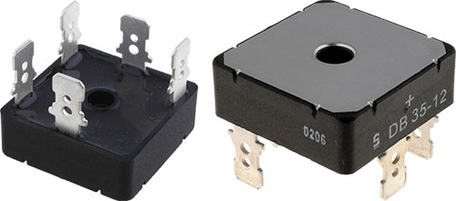DIOTEC SEMICONDUCTOR three-phase bridge rectifiers (square), DB02-30-DIO, DB15-005-DIO |EN|