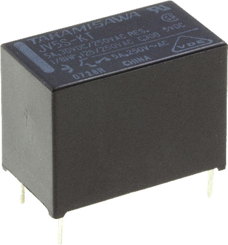 Relay: electromagnetic; miniature; FCL Components, JV-3S-KT, JV-5S-KT, JV-12S-KT, JV-24S-KT |EN|