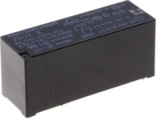 Relay: electromagnetic; miniature; FCL Components, JS-12N-K, JS-12N-K-X, JS-5N-K, JS-12MN-K |EN|