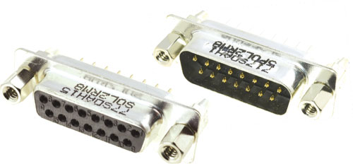 PCB Amphenol D-Sub straight connectors, L77SDEH09S2RM8, L717SDEH09P2RM8, L77SDAH15S2RM8 |EN|
