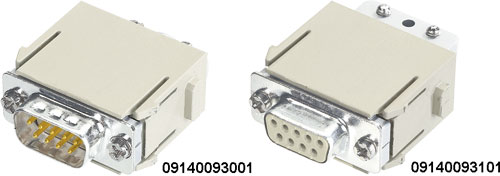 Module Han D-Sub, pt. completarea inserturilor Han-Modular, 09140093001, 09140093101 |RO|