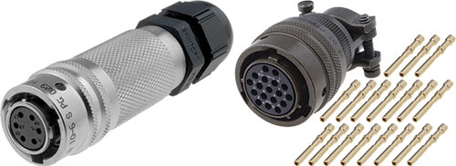 Militar; MIL-DTL-26482 series I, 45102E106P50, 45106EC106S50, 45106J10-6P50, 45106J10-6S50 |ES|