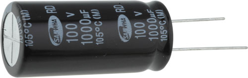 Capacitor: electrolytic; THT; SAMWHA, SD2A105M05011PC, RD2W105M1012MBB, SS1J225M04007PC |EN|