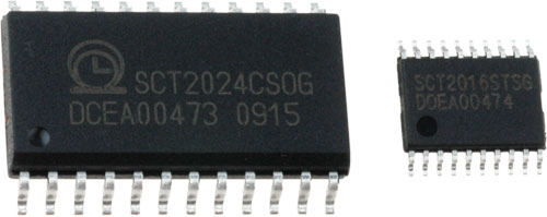 Driver; LED driver; SMD; STARCHIPS TECHNOLOGY, SCT2001ASIG, SCT2004CSOG, SCT2016CTSG |EN|